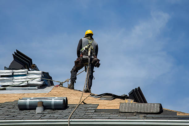 Professional Gutter Installation technician working in West Creek, NJ